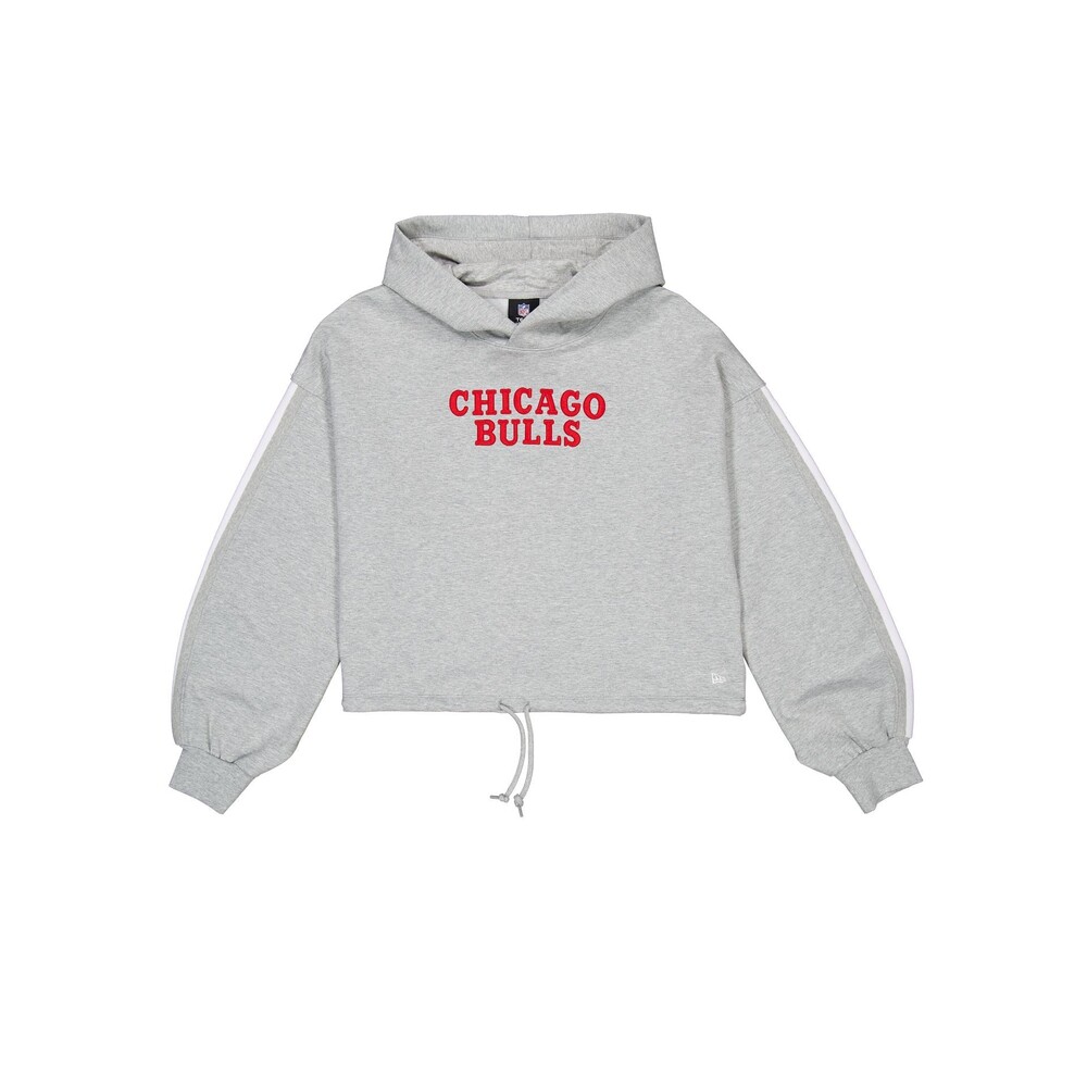 New Era Chicago Bulls Gray Logo Select Women's Hoodie - Size XL